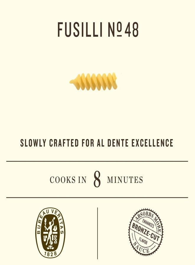 Rummo Fusilli Pasta N.48 - Fusilli Pasta Noodles, Spiral Pasta, Italian Pasta, Curly Noodles, Dry Pasta, Durum Wheat Pasta - 16 Ounce (Pack of 1) - Image 3